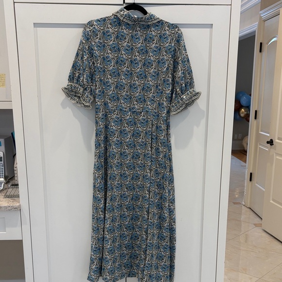 Max studio M Floral Blue Midi Dress - Picture 5 of 5